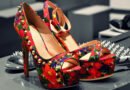 Red Printed Pump High Heels Patent