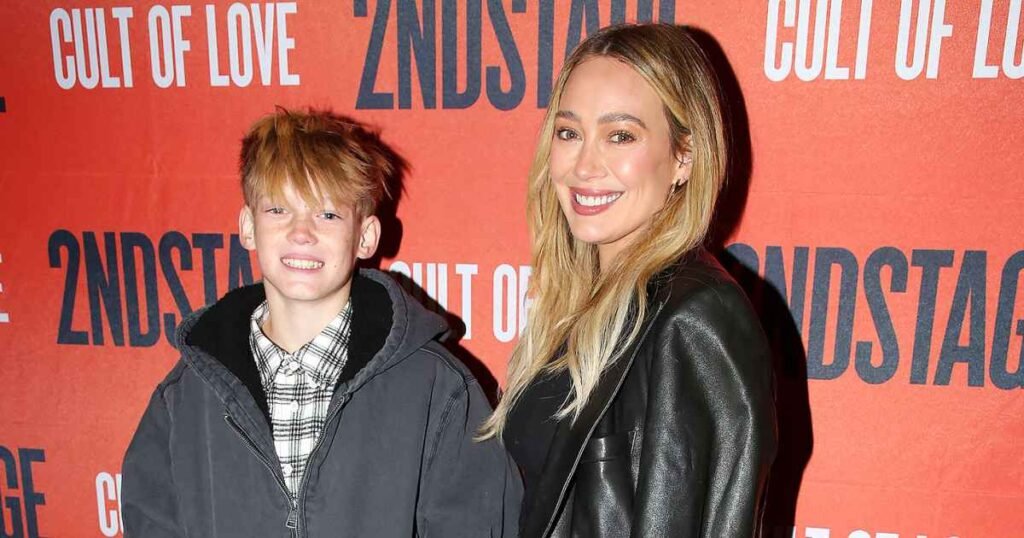 Hilary Duff and Son Luca Celebrate Special Red Carpet Appearance at Broadway Show