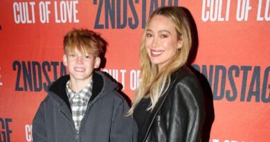 Hilary Duff and Son Luca Celebrate Special Red Carpet Appearance at Broadway Show