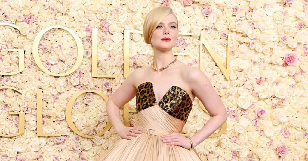 Elle Fanning Wore This $14 Must-Have Beauty Product at the Golden Globes