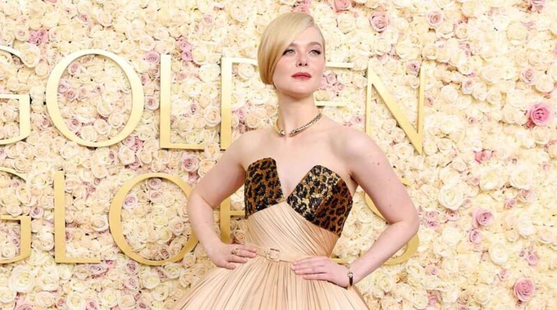 Elle Fanning Wore This $14 Must-Have Beauty Product at the Golden Globes