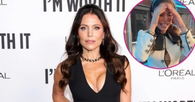 Bethenny Frankel’s Dress Malfunctions, Exposing Her Bra at Nasdaq Event