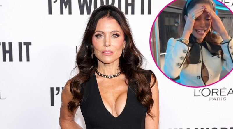 Bethenny Frankel’s Dress Malfunctions, Exposing Her Bra at Nasdaq Event