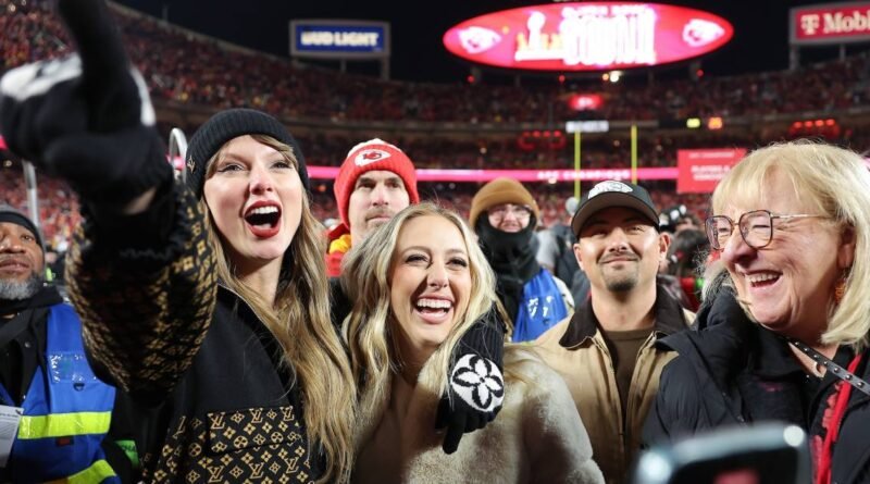 Taylor Swift and Brittany Mahomes Celebrate Chiefs' AFC Victory with a Hug and Cheers