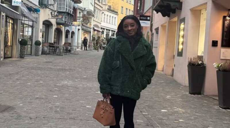 Simone Biles Takes Her Birkin on a Swiss Adventure