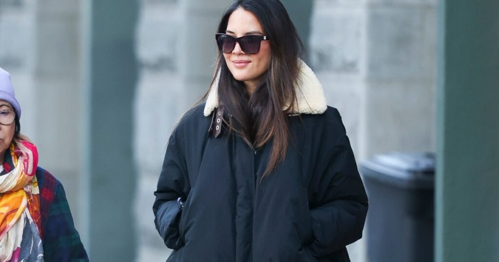 Find a Lookalike for Olivia Munn's Loewe Puffer Bomber Jacket