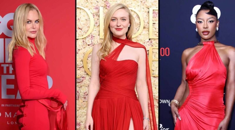 Celebrities Are Obsessed with Red: Nicole Kidman and Others Shine in the Bold Color