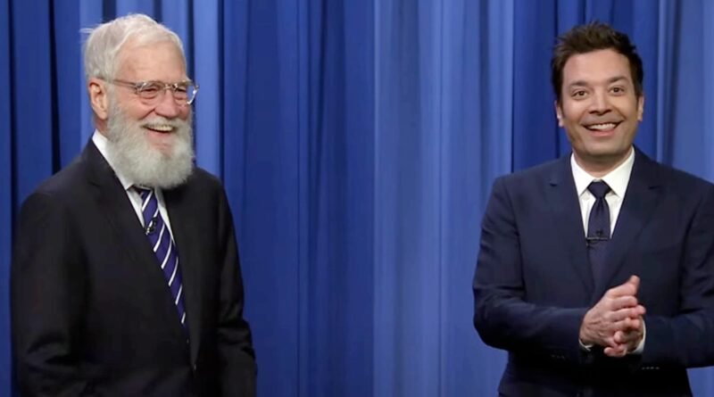 David Letterman Makes Surprise Appearance on 'The Tonight Show'
