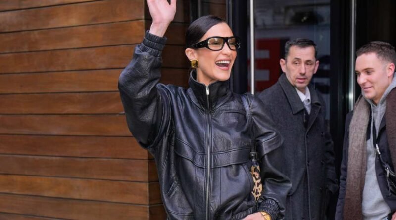 Get Bella Hadid's Trendy Leather Bomber Style for Only $46!