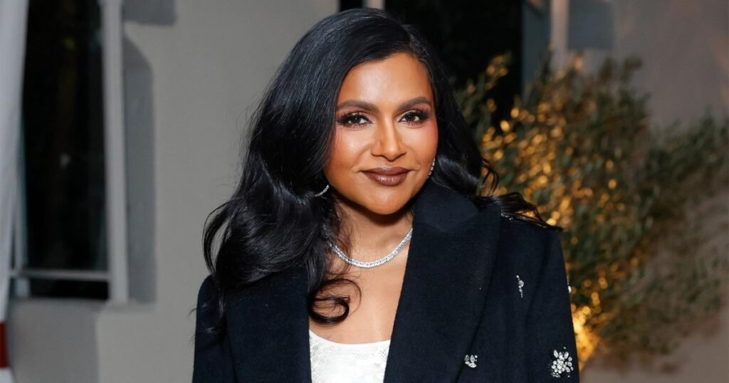 Mindy Kaling Unveils Personalized Hermes Bag Embroidered with Her Kids' Names