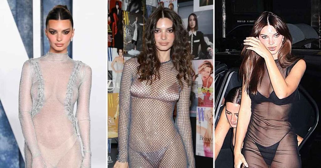 Emily Ratajkowski's Top Sheer Dress Looks