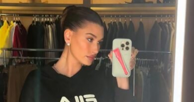 Hailey Bieber Showcases Toned Abs at Fila Event Six Months Post-Baby