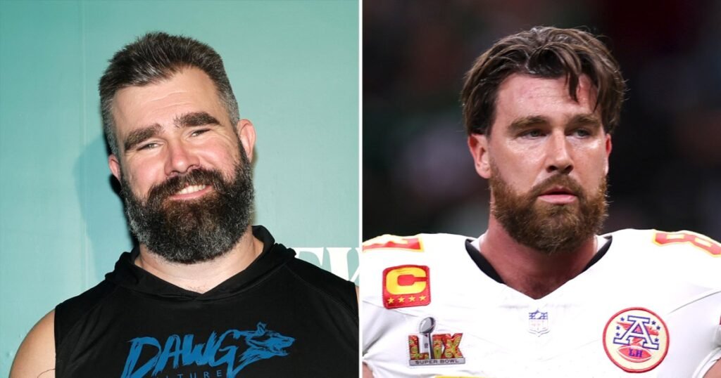 Jason Kelce Can't Believe Travis Kelce Still Isn't Losing His Hair