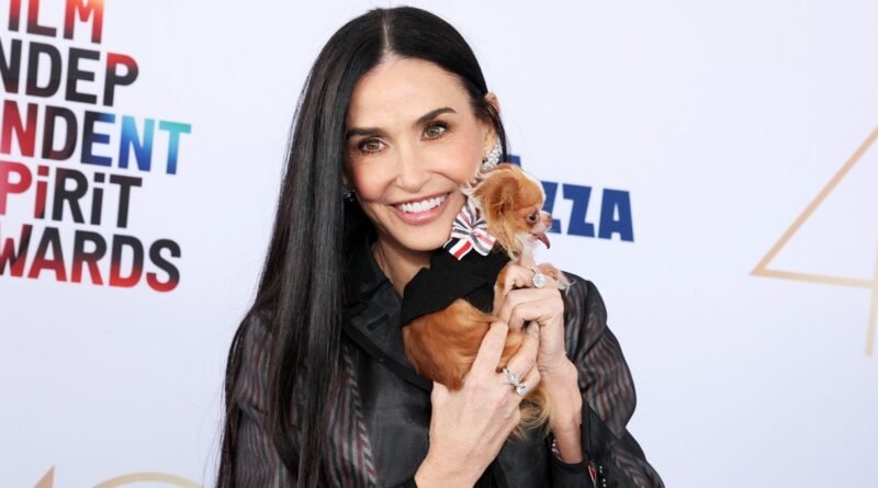 Demi Moore's Dog Pilaf Offers Words of Comfort Following 2025 Oscars Loss
