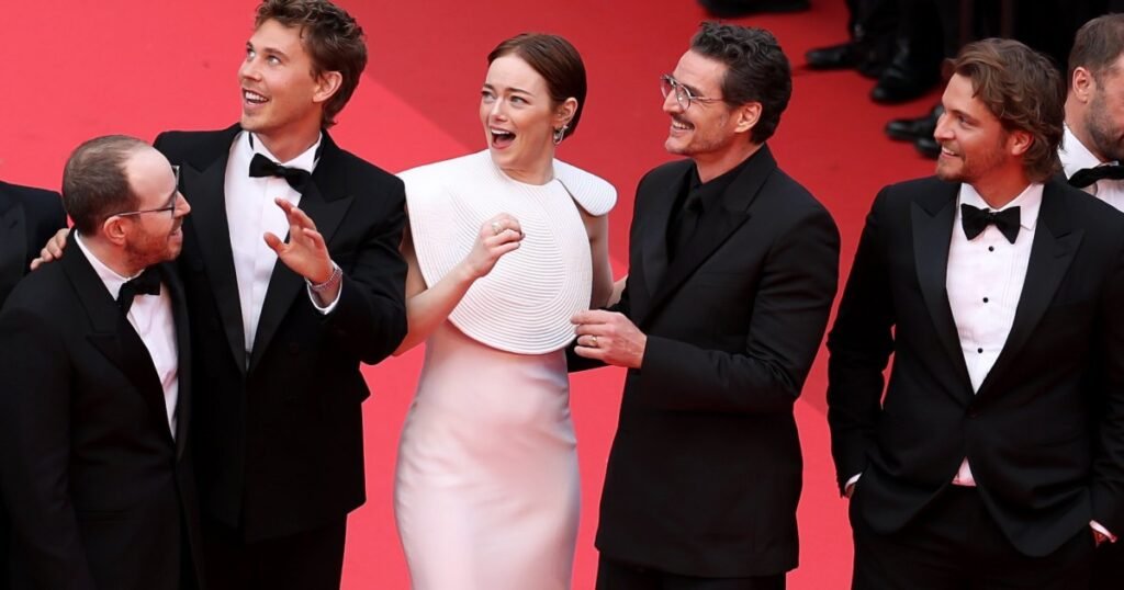 Emma Stone and Pedro Pascal's Adorable Reaction to a Bee on the Cannes Red Carpet