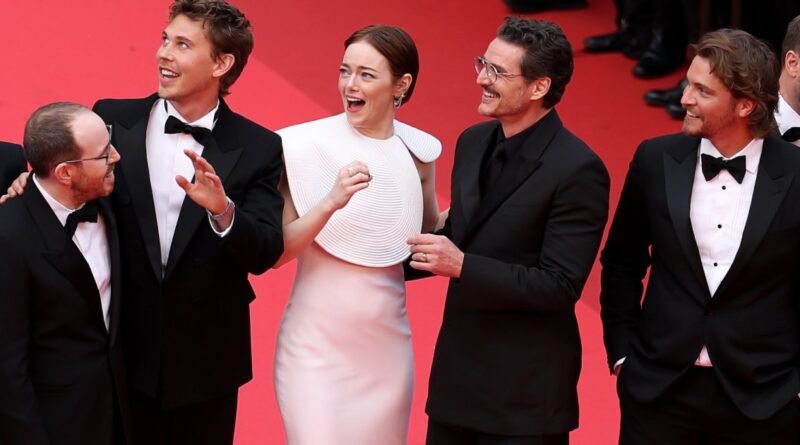 Emma Stone and Pedro Pascal's Adorable Reaction to a Bee on the Cannes Red Carpet