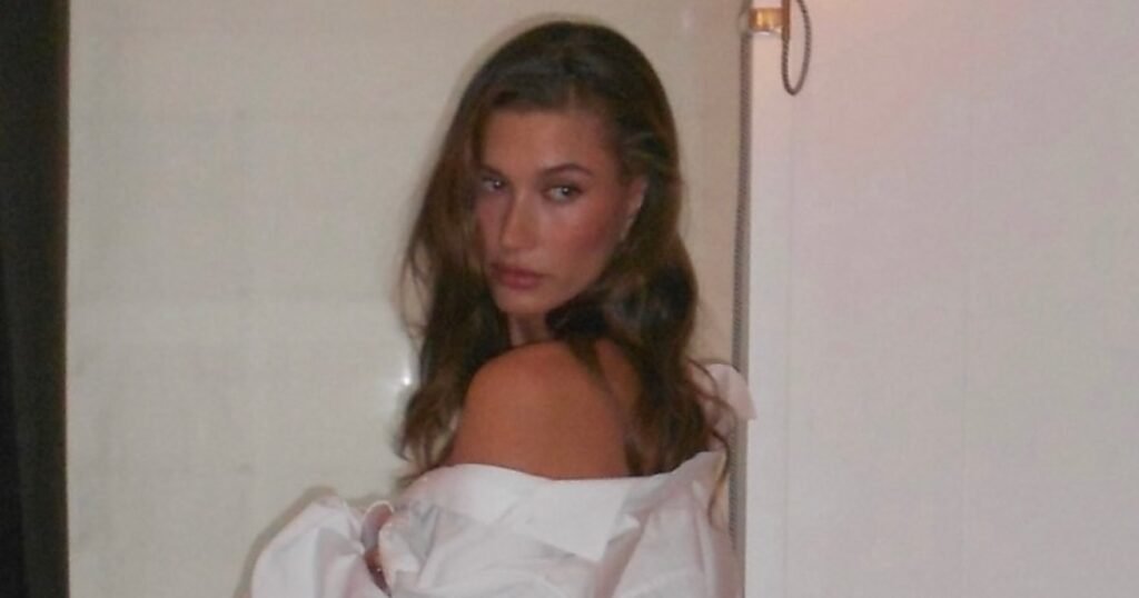 Hailey Bieber Dazzles in Lingerie Just Before Met Gala 2025