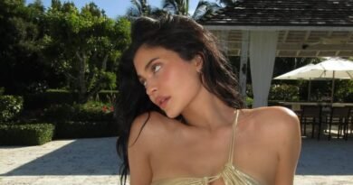 Kylie Jenner Shines in a Golden Bikini on Her Turks and Caicos Getaway