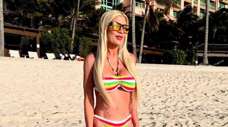 Tori Spelling Dazzles in Exclusive Bikini Shots from Her Bahamas Getaway