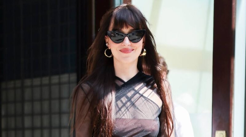 Dakota Johnson Dazzles in Sheer Dress Post-Chris Martin Split
