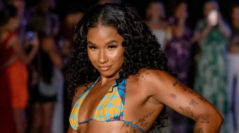 Jordan Chiles Makes a Splash with SI Swimsuit Tattoo Debut at Miami Swim Week