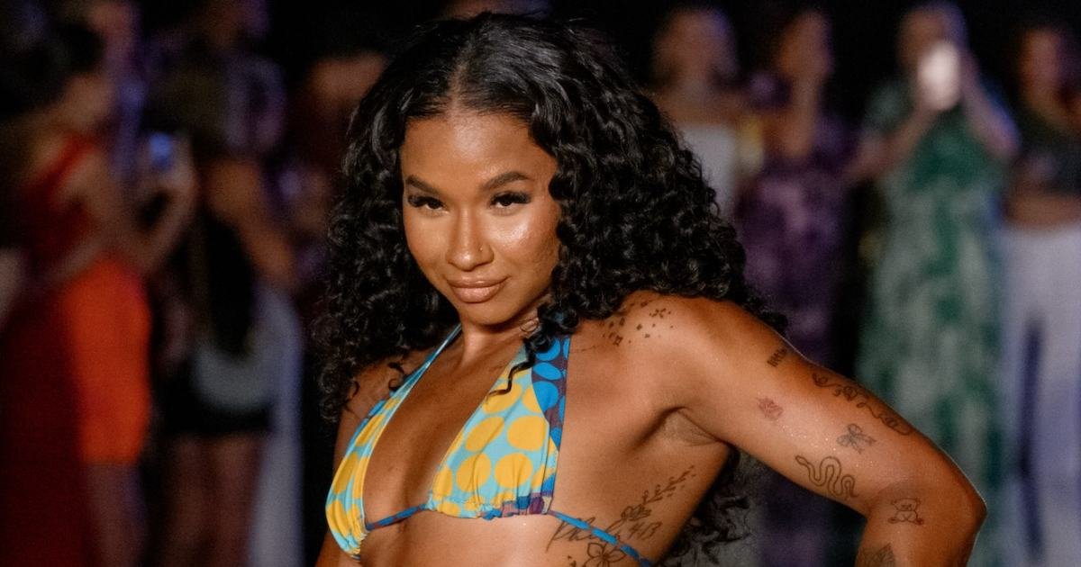 Jordan Chiles Makes a Splash with SI Swimsuit Tattoo Debut at Miami Swim Week