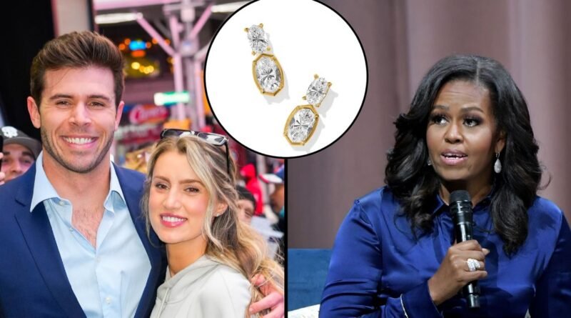 Kaity Biggar Wears Michelle Obama's Earrings for Her Wedding to Zach Shallcross