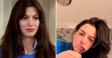 Anne Hathaway Brings Back the Iconic Cerulean Sweater from The Devil Wears Prada