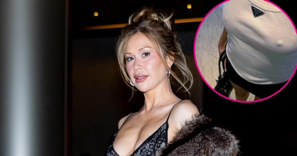 Gabby Windey's Chic Prada Look Offers a Braless Glimpse for Fans