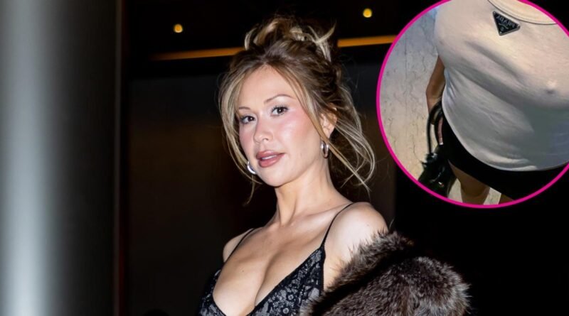 Gabby Windey's Chic Prada Look Offers a Braless Glimpse for Fans