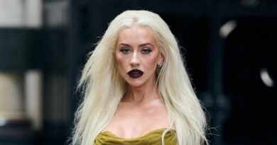 Christina Aguilera Dazzles Again in Timeless Versace Dress After 22 Years