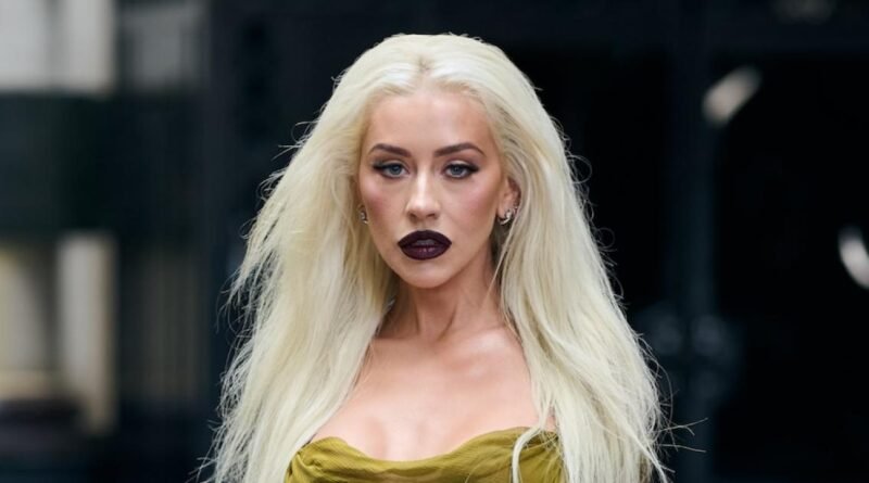 Christina Aguilera Dazzles Again in Timeless Versace Dress After 22 Years