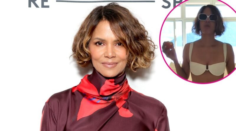 Halle Berry's Bikini Bottoms Slip Off While Dancing to Van Hunt