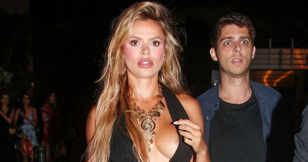 Brooks Nader's Wardrobe Malfunction in a Sheer Saint Tropez Dress