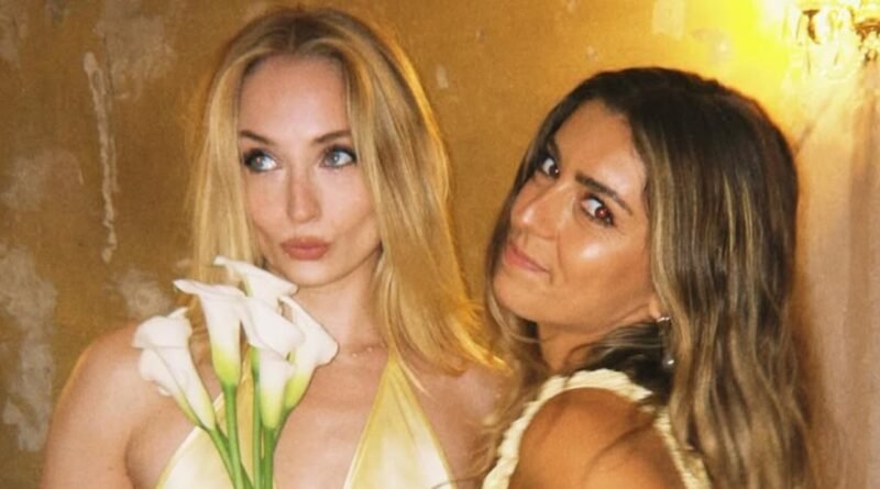 Sophie Turner Dazzles in a Yellow Bridesmaid Dress at the Wedding