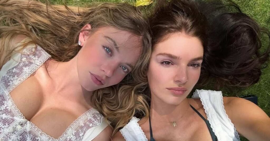 Sydney Sweeney Shows Off Her Curves in a Sheer Top at Sprinkler Photoshoot
