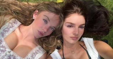 Sydney Sweeney Shows Off Her Curves in a Sheer Top at Sprinkler Photoshoot