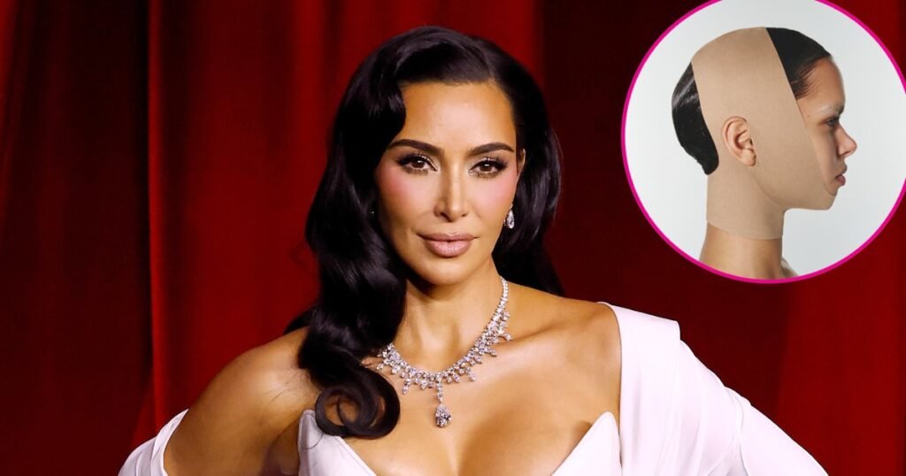 Kim Kardashian's Skims Launches Collagen-Infused Face Shapewear
