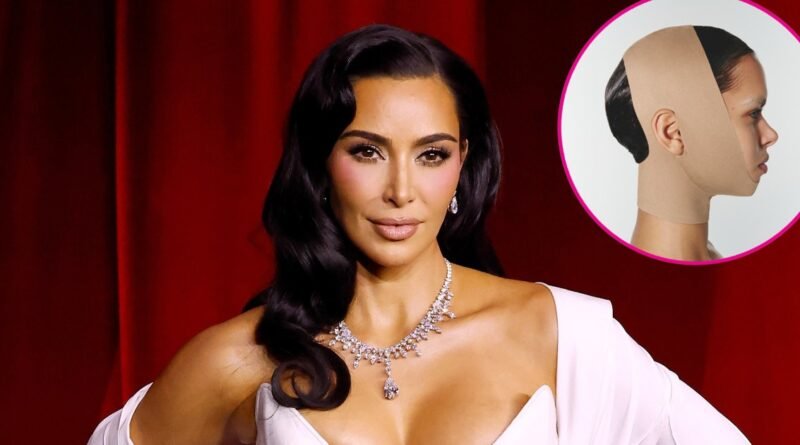 Kim Kardashian's Skims Launches Collagen-Infused Face Shapewear