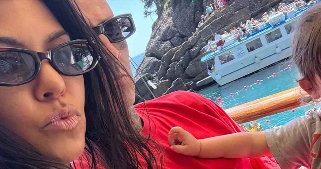 Kourtney Kardashian Stuns in Leopard Print Swimsuit for Family Photoshoot