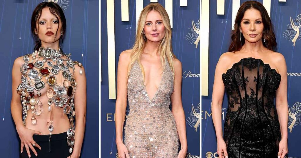 Every Naked Dress Spotted on the 2025 Emmys Red Carpet