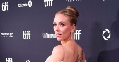 Scarlett Johansson's Back Tattoos Shine at TIFF Red Carpet