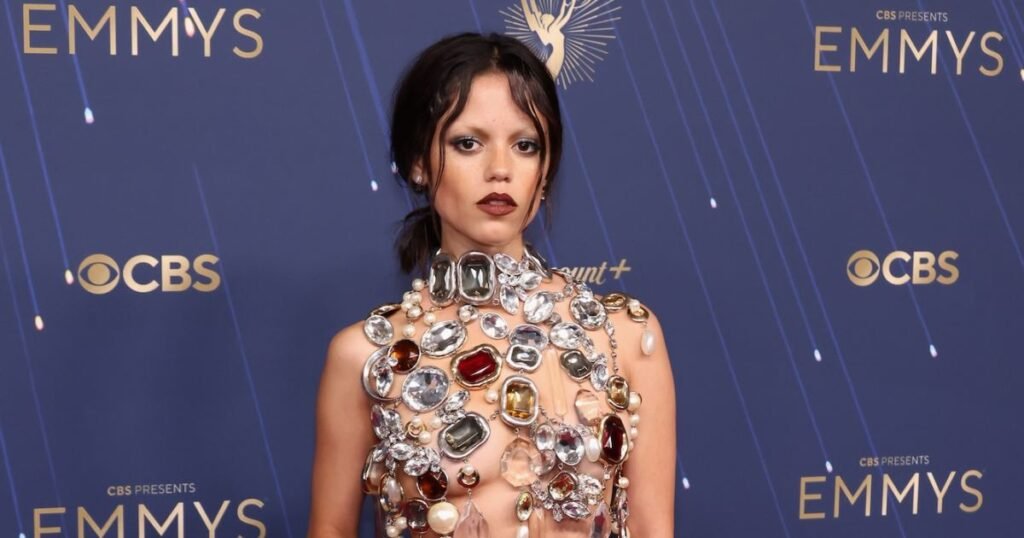 Jenna Ortega Dazzles in Diamonds on the Red Carpet at the 2025 Emmys