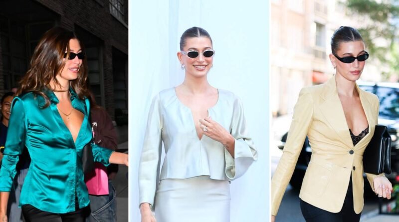 Hailey Bieber Dazzles in 5 Chic Outfits at NYC Rhode Launch Event