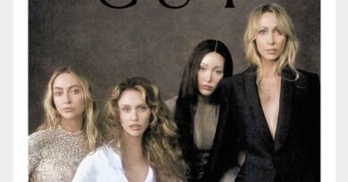 Miley Cyrus Dazzles in Silver Gown During Family Reunion for Cover Shoot