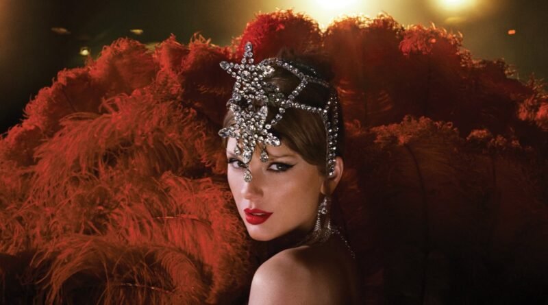 Taylor Swift Shimmers in Gems on the New Life of a Showgirl Vinyl Cover