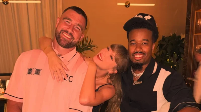 Taylor Swift Dazzles in Miniskirt and Crop Top Alongside Travis Kelce