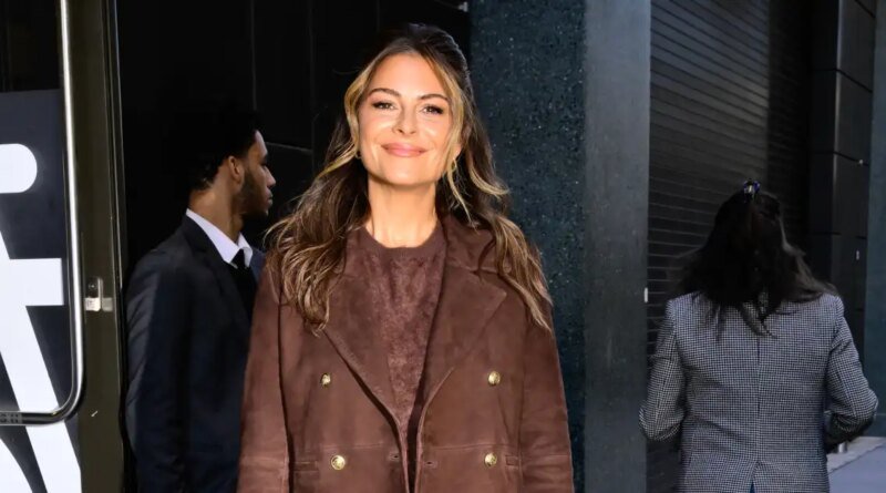 Score Maria Menounos' Chocolate Suede Jacket Style for Only $43!