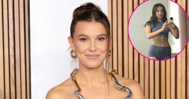 Millie Bobby Brown Flaunts Her Toned Curves in a Cute Baby Tee and Shorts