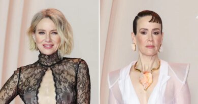 Naomi Watts and Sarah Paulson Boldly Go Braless in Sheer Outfits